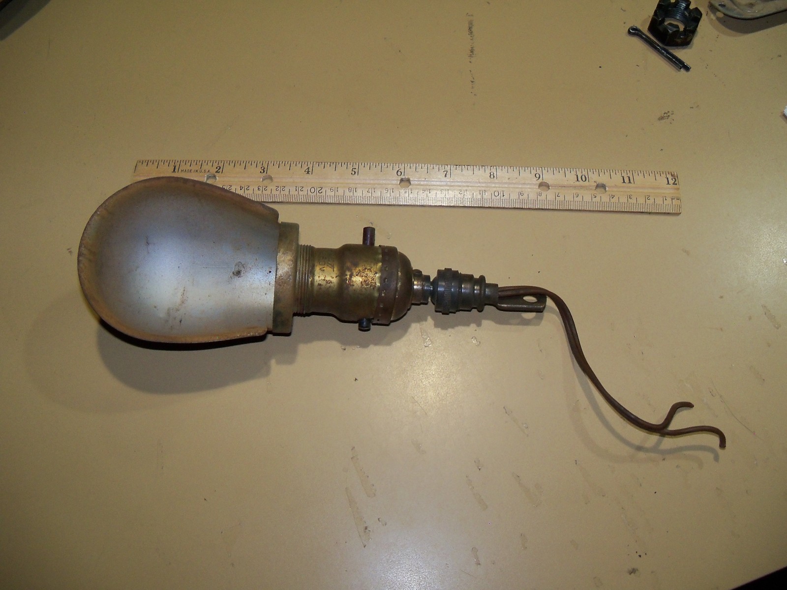 Vintage Delta Rockwell Scroll Jigsaw Band Saw Retirement Work Ball Socket Light