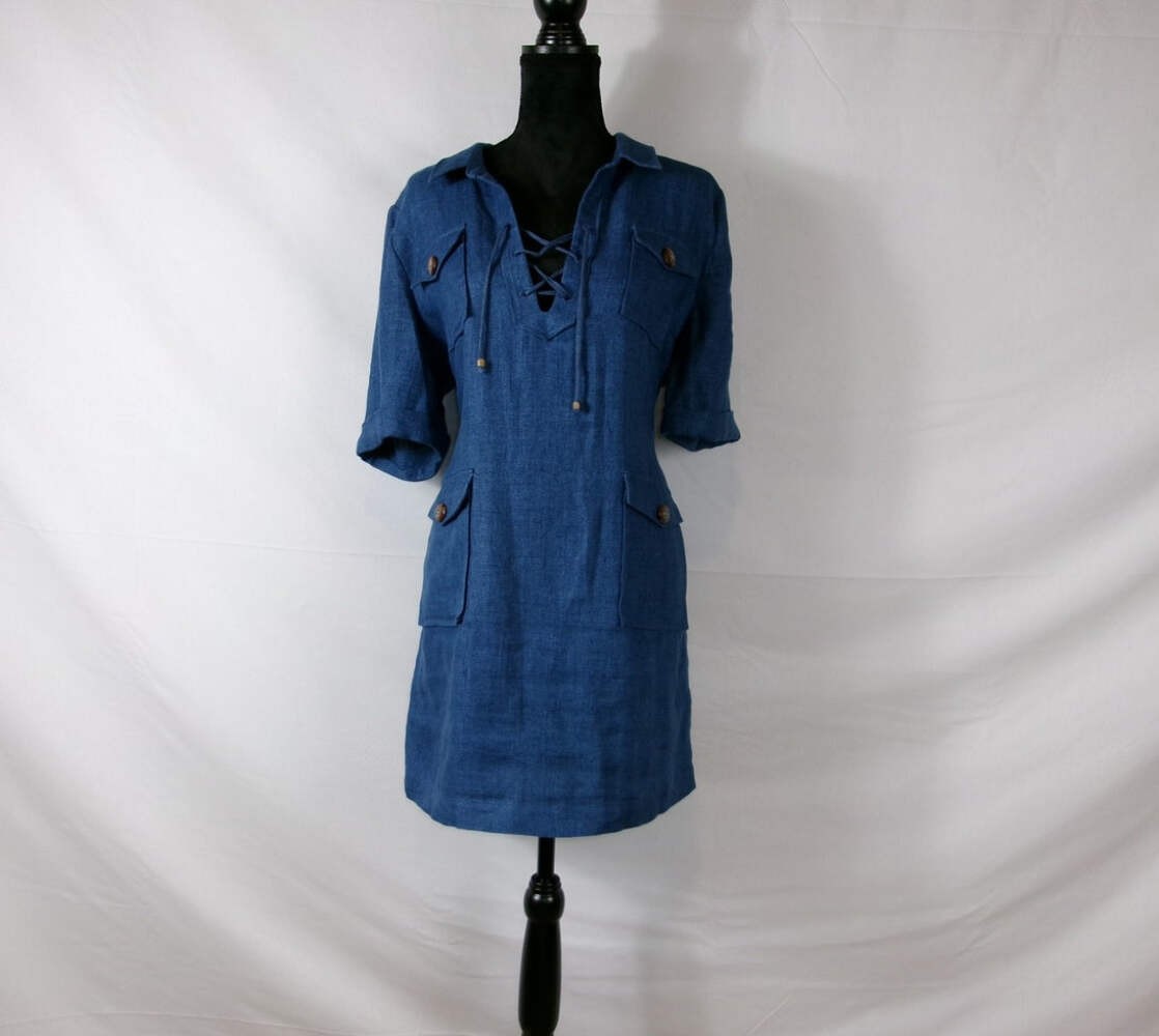 Sézane Solal Dress — Bright Blue