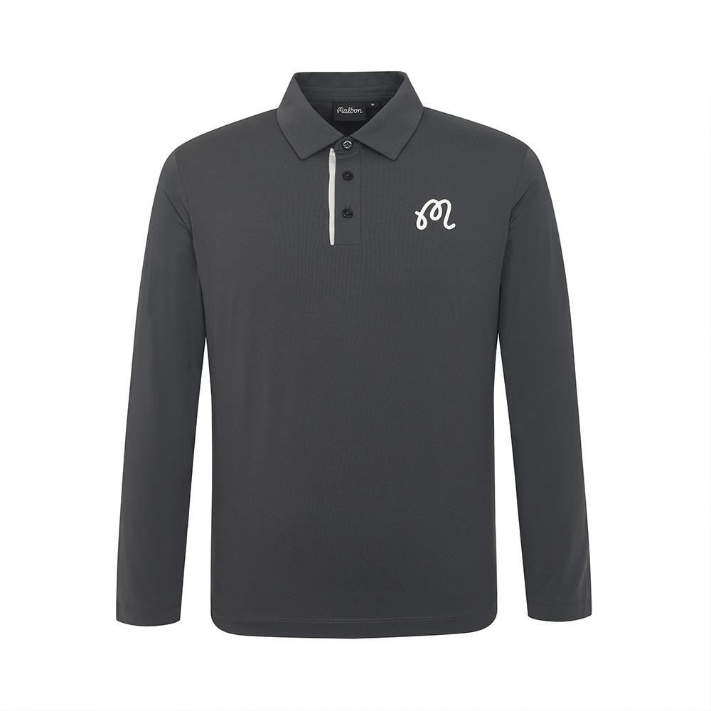 Genuine Malbon Golf Ice Polo Shirt CHARCOAL (MAN) Genuine Malbon Golf Ice Polo Shirt CHARCOAL (MAN)