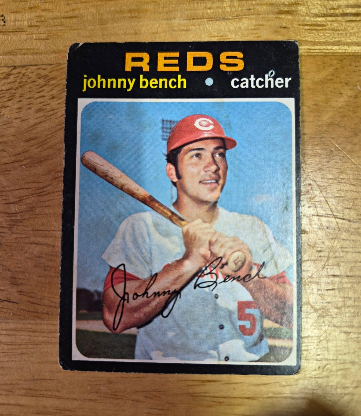 Topps 1971 Johnny Bench #250 Cincinnati Reds MLB Baseball Card Base Set
