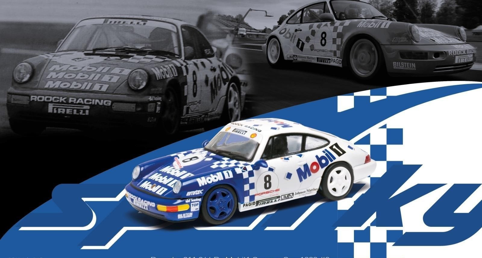 SPARK x PORSCHE 911 964 Rs Mobil1 #8 Carrera Cup 1993 - 1/64 - SPAYO64011 SPARK x PORSCHE 911 964 Rs Mobil1 #8 Carrera Cup 1993 - 1/64 - SPAYO64011
