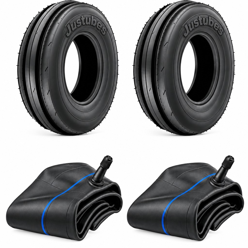 Two 4.00-19 F2 Triple Rib Front Tractor Tires w/ Tubes Ford 2N 9N 🚜