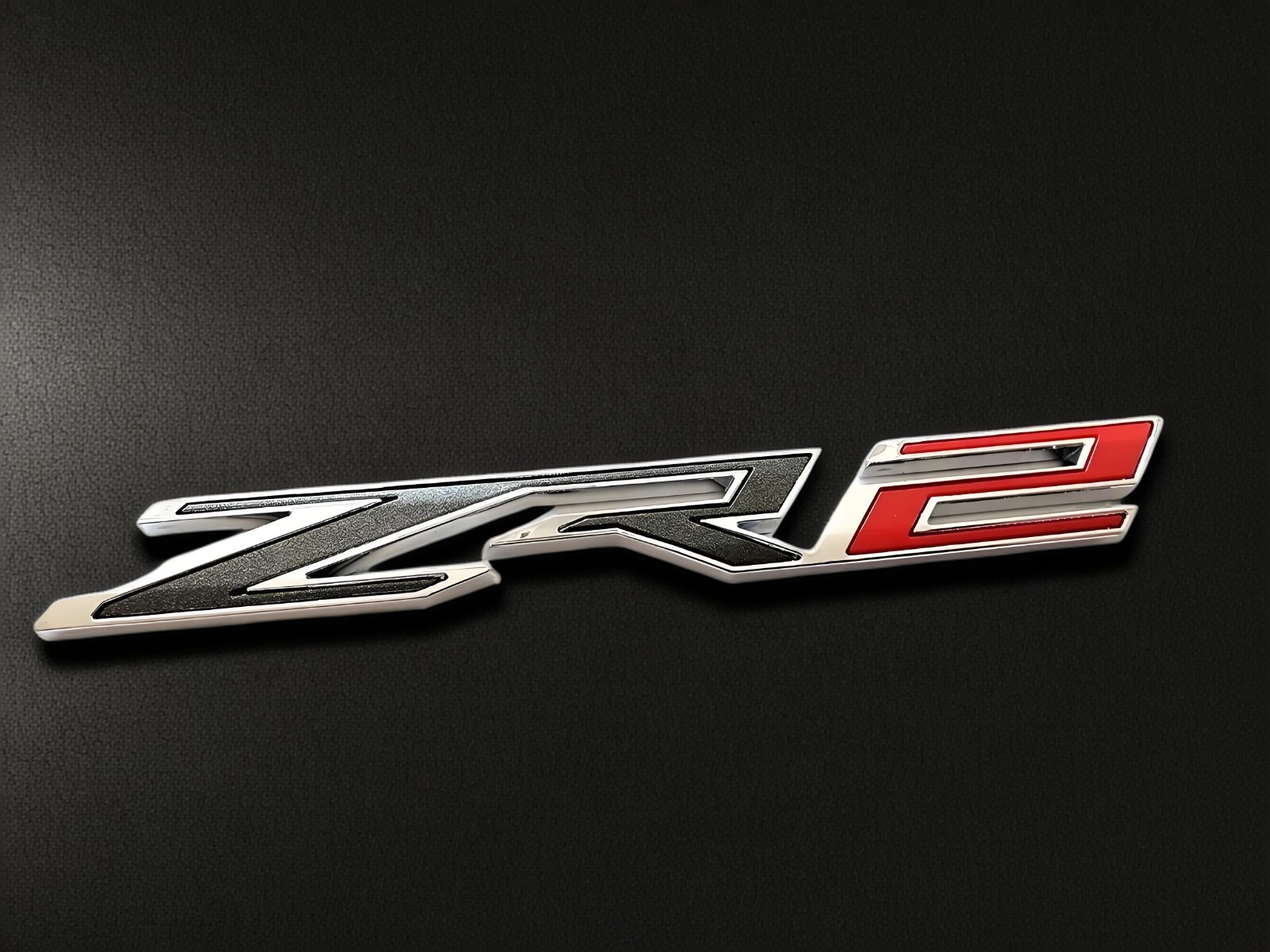 1PC Chrome Red Rear Tailgate ZR2 Emblem Badge 2019-24 Chevrolet Colorado 1PC Chrome Red Rear Tailgate ZR2 Emblem Badge 2019-24 Chevrolet Colorado