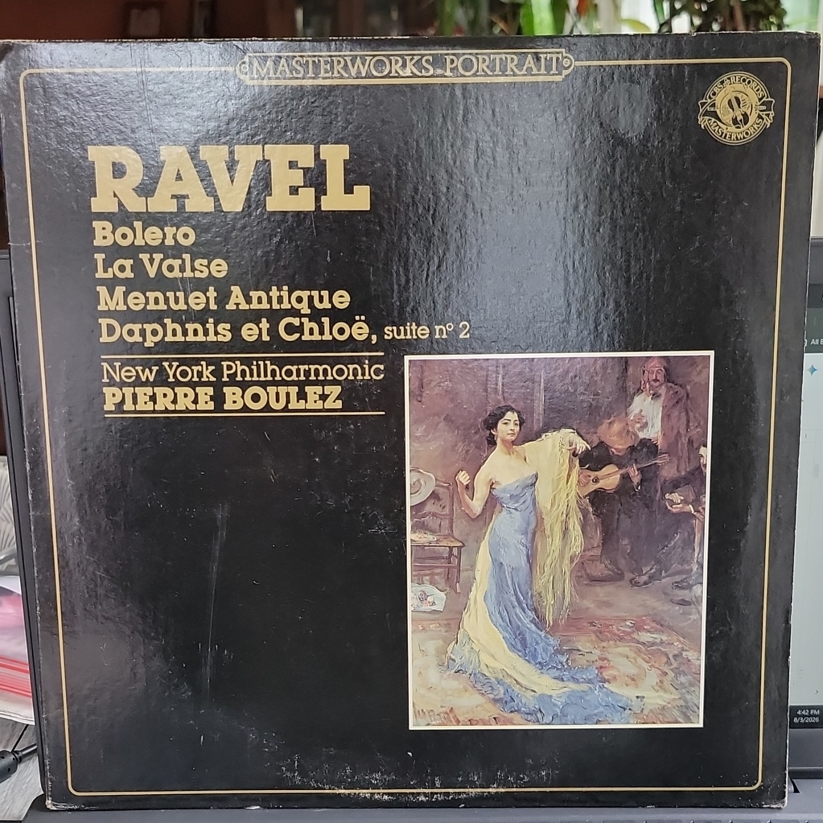 Masterworks Portrait Ravel Bolero La Valse Boulez New York Philharmonic LP