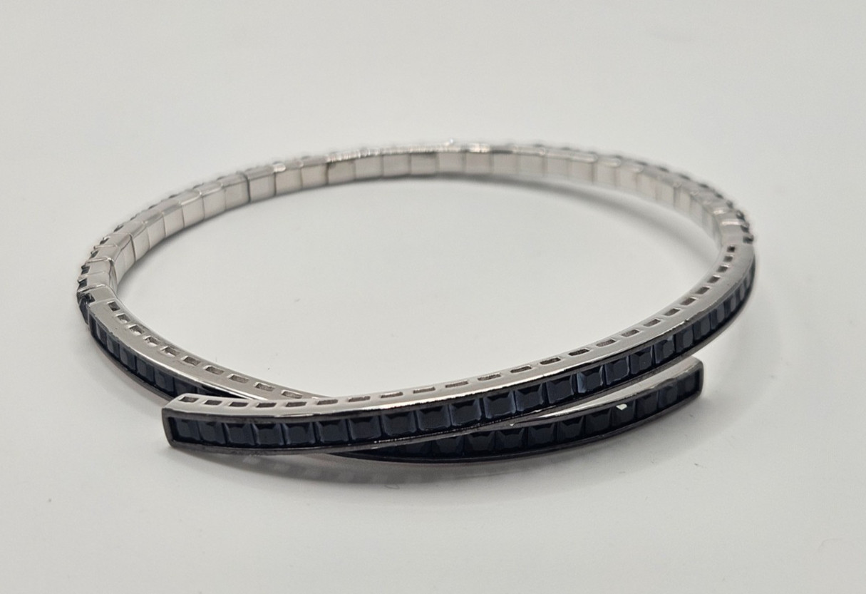 JTV Black Spinnel Sterling .925 Bracelet 7