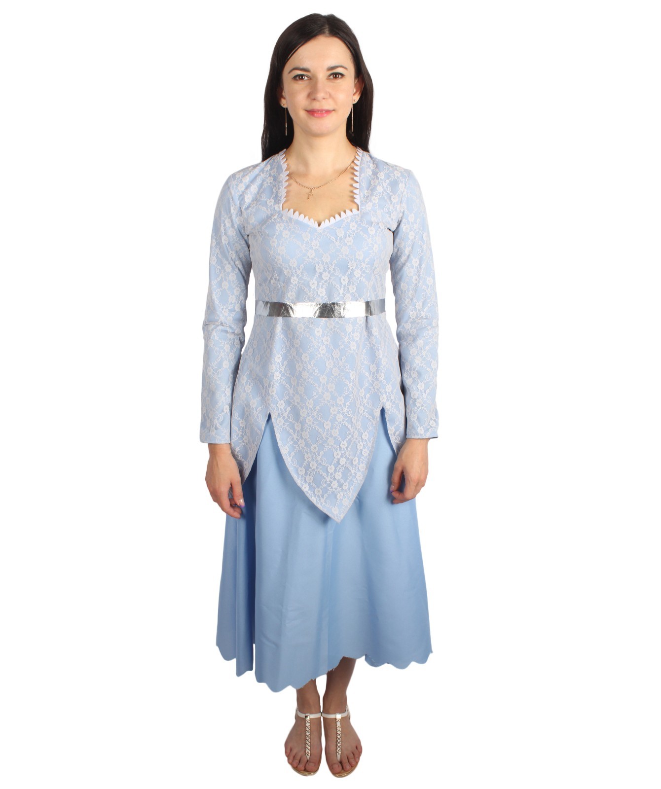 Adult Women’s Animated Movie Fairy Godmother Light Blue Gown Costume, HC-1928 Adult Women’s Animated Movie Fairy Godmother Light Blue Gown Costume, HC-1928
