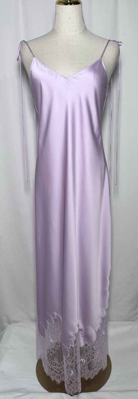 Gianni Bini Maxi Dress Slip Gown Chemise Nightgown Lingerie 8 Sleepwear Lavender
