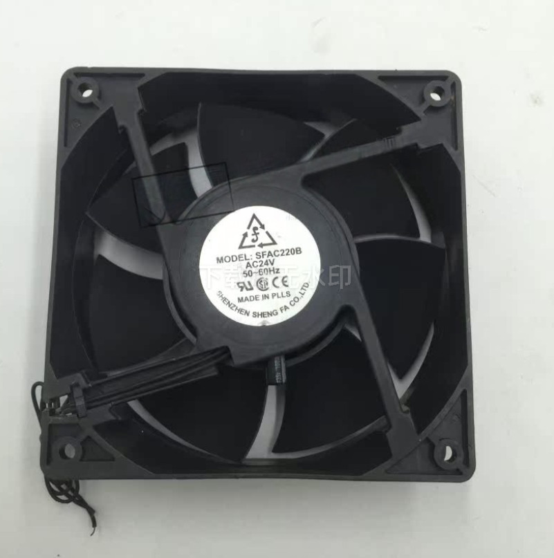 SHENG FAN SFAC220B AC24V 50~60Hz 12cm 12038 2-wire cooling fan