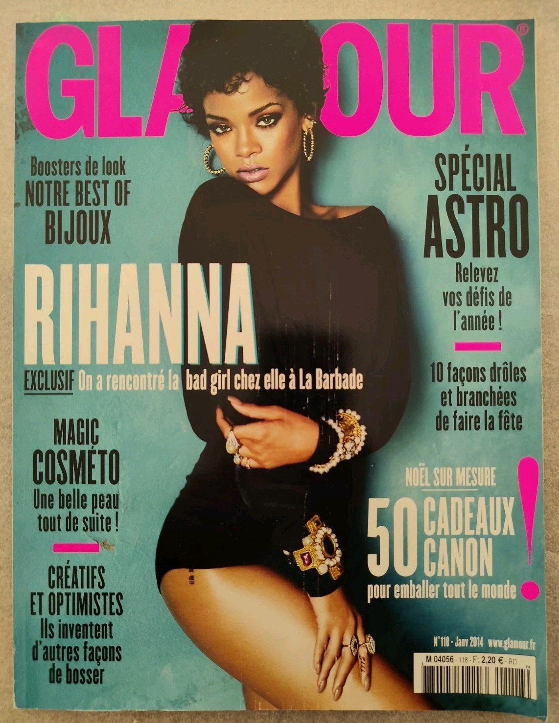 French Magazine Glamor N°118 Jan.2014 Cover Rihanna French Magazine Glamor N°118 Jan.2014 Cover Rihanna