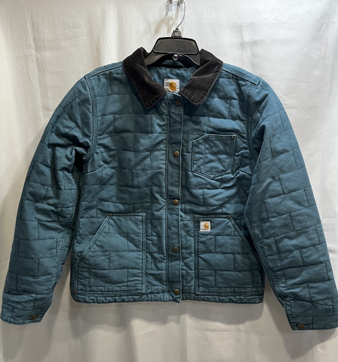 Rare Women’s Carhartt Teal Newhope Sandstone Jacket 101405 Size Small