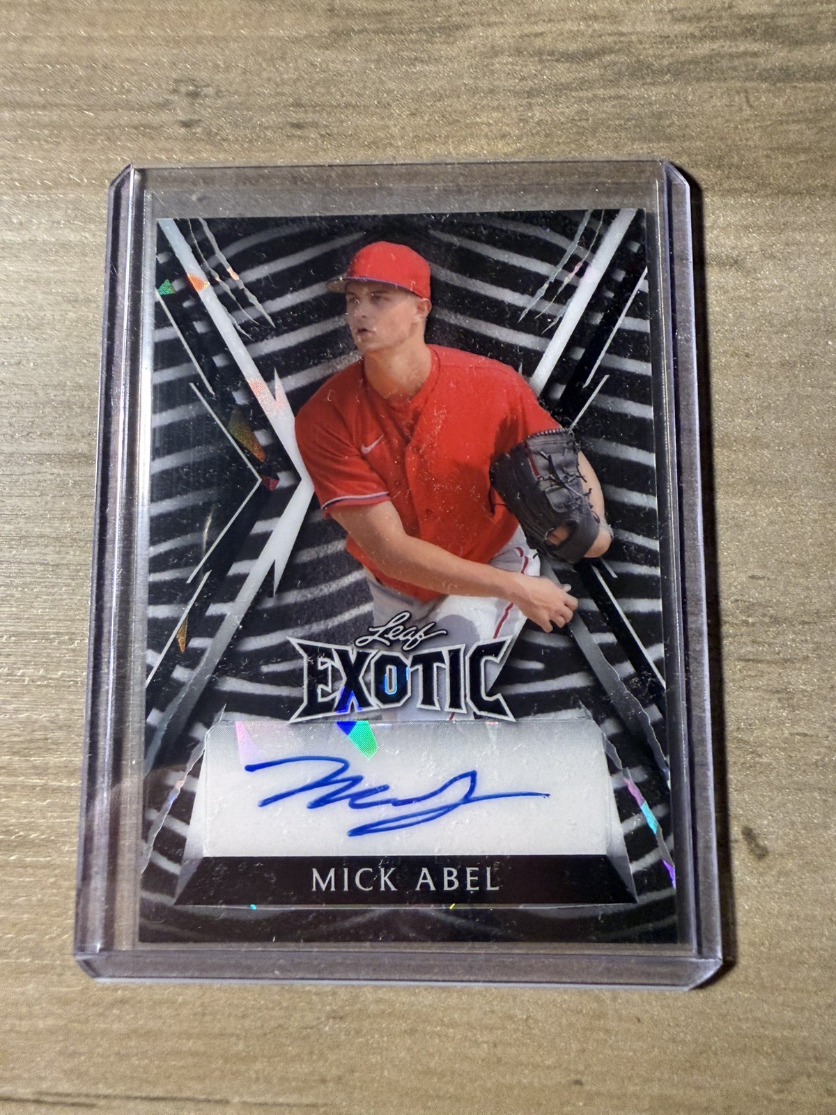 2023 Leaf Exotic Baseball - Mick Abel - #BA-MA1 Zebra Auto 1/5 2023 Leaf Exotic Baseball - Mick Abel - #BA-MA1 Zebra Auto 1/5