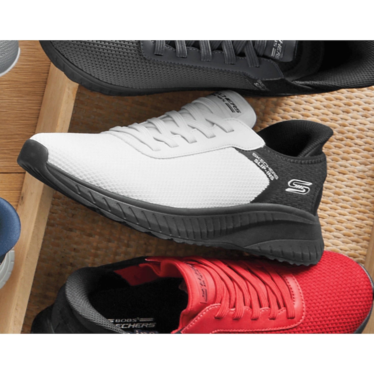 Authentic BOBS Men's Slip Ins Squad Chaos Sneakers NO IMPORT FEE
