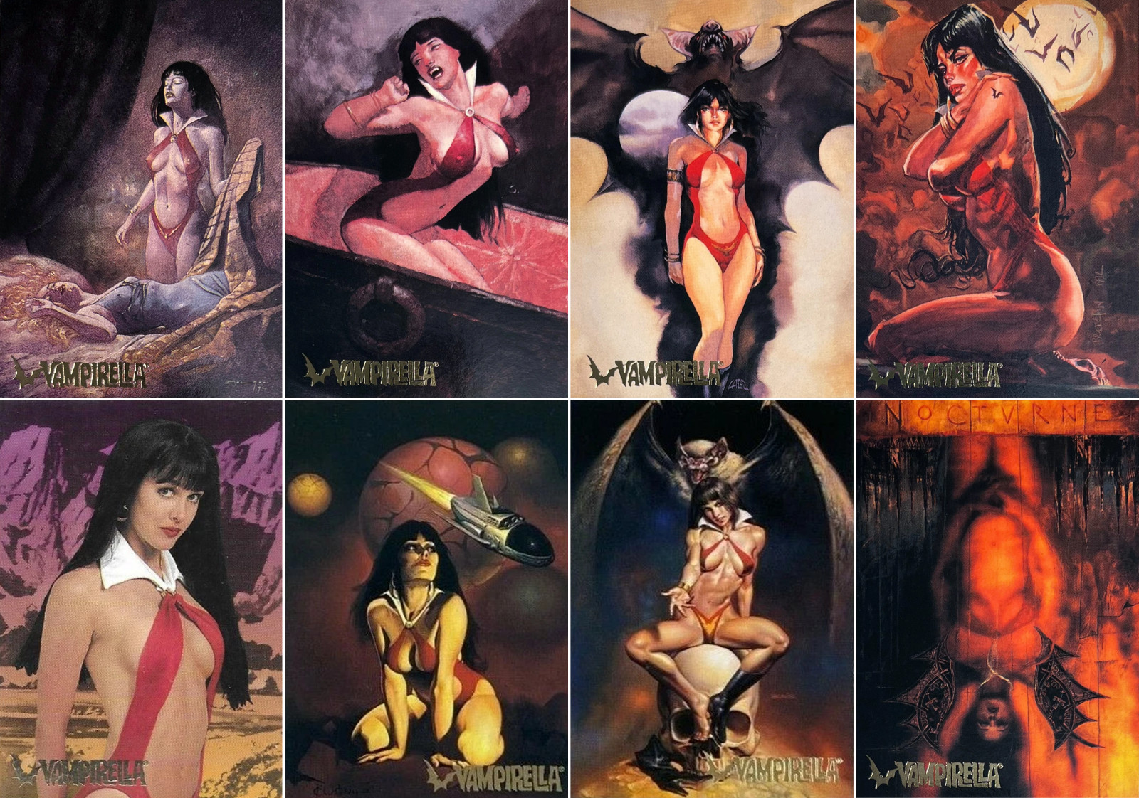 1995 TOPPS - VISIONS OF VAMPIRELLA GOLD FOIL PARALLEL - YOU PICK - EX/NM 1995 TOPPS - VISIONS OF VAMPIRELLA GOLD FOIL PARALLEL - YOU PICK - EX/NM