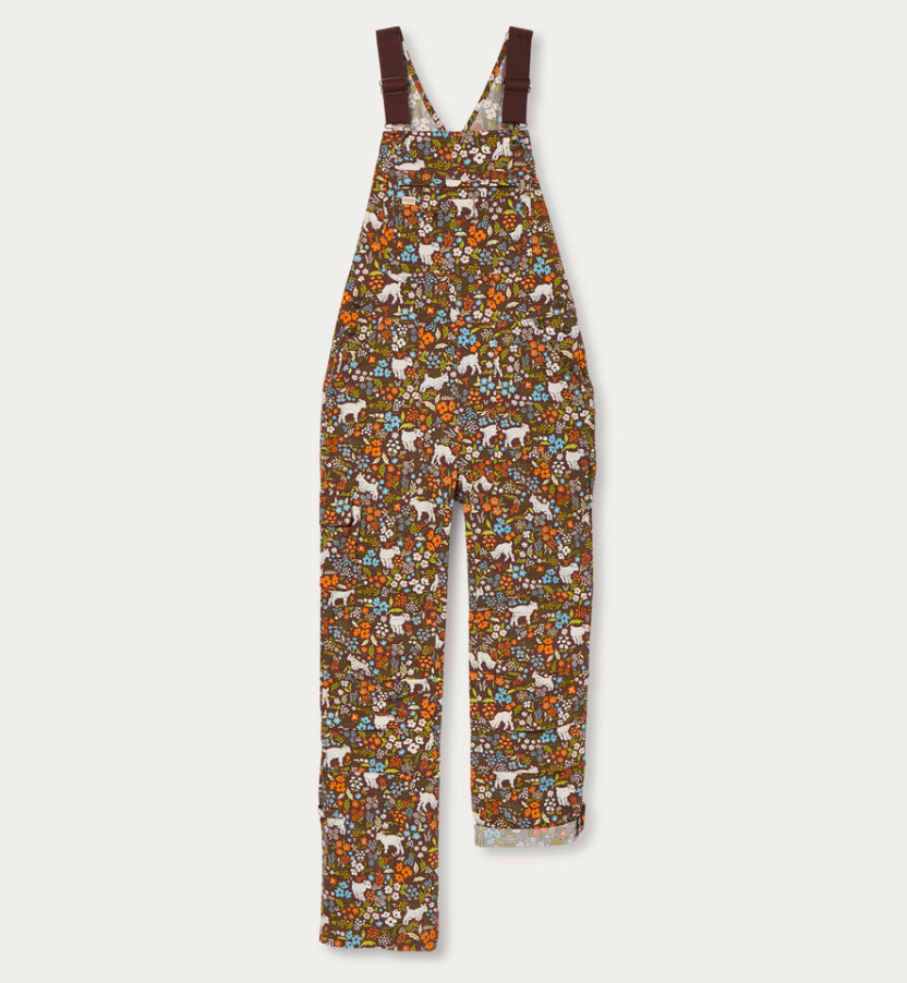 Du.luth Women's Heirloom Gardening Bib Overalls, Roasted Clove Garden Goats Du.luth Women's Heirloom Gardening Bib Overalls, Roasted Clove Garden Goats
