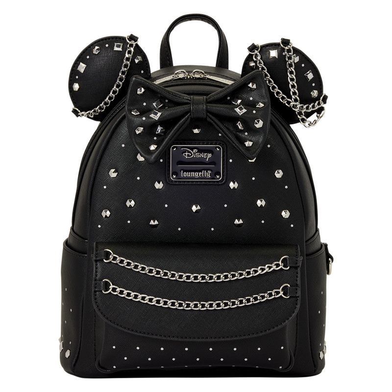 Loungefly Minnie Mouse Studs & Chains Mini Backpack