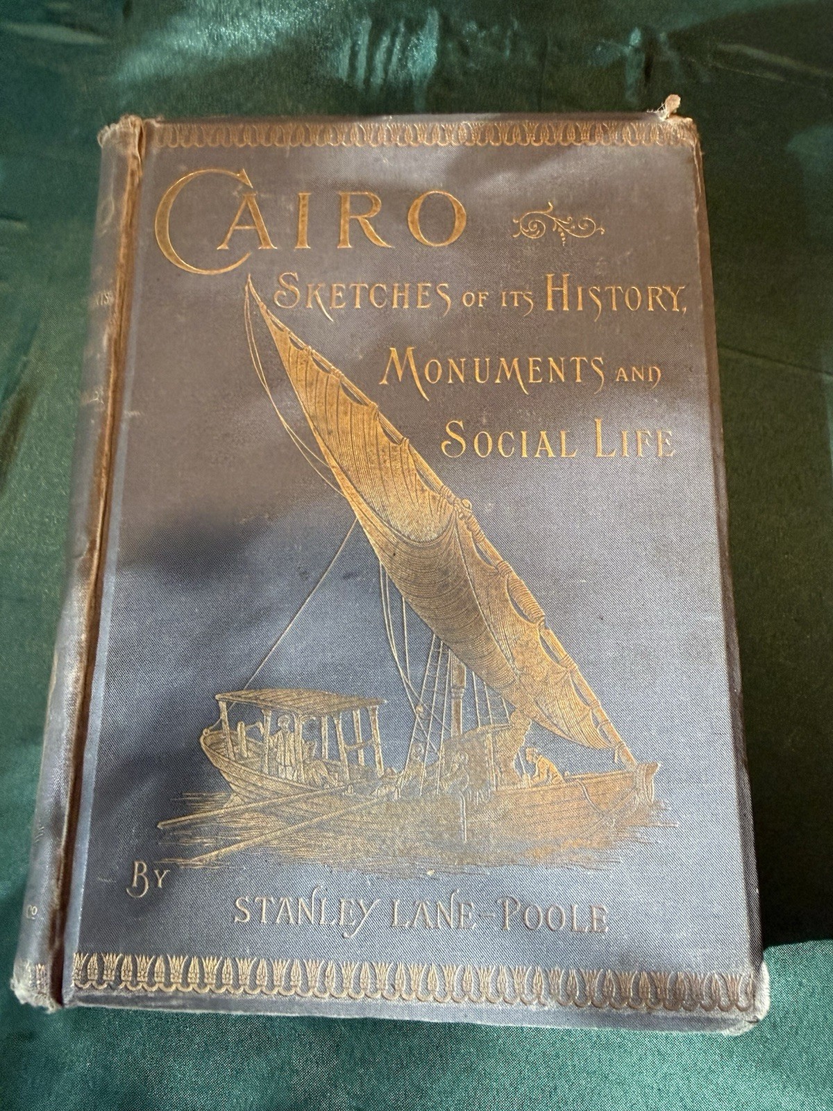 Cairo Egypt Stanley Lane-Poole 1895 2nd Ed Illustrated Antique F. Diemer Label