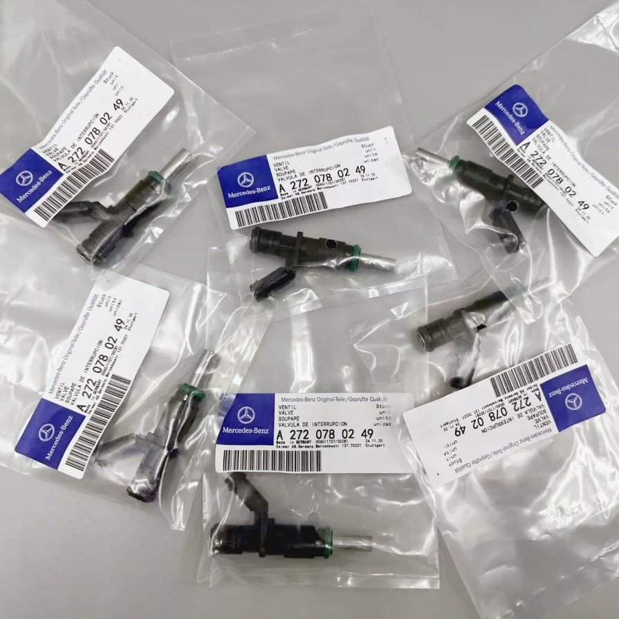 6PCS A2720780249 OEM Fuel Injectors For Benz V6 E350 R350 S400 3.5L /SLK300 3.0L