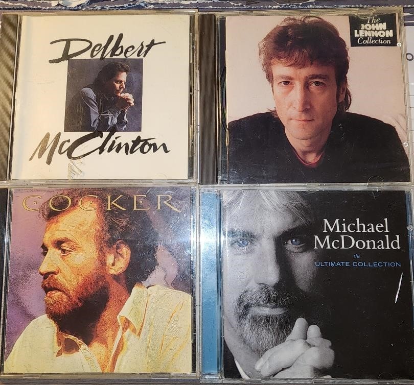 4 Lot Cds John Lennon,Joe Cocker,Michael McDonald & Delbert McClinton 4 Lot Cds John Lennon,Joe Cocker,Michael McDonald & Delbert McClinton