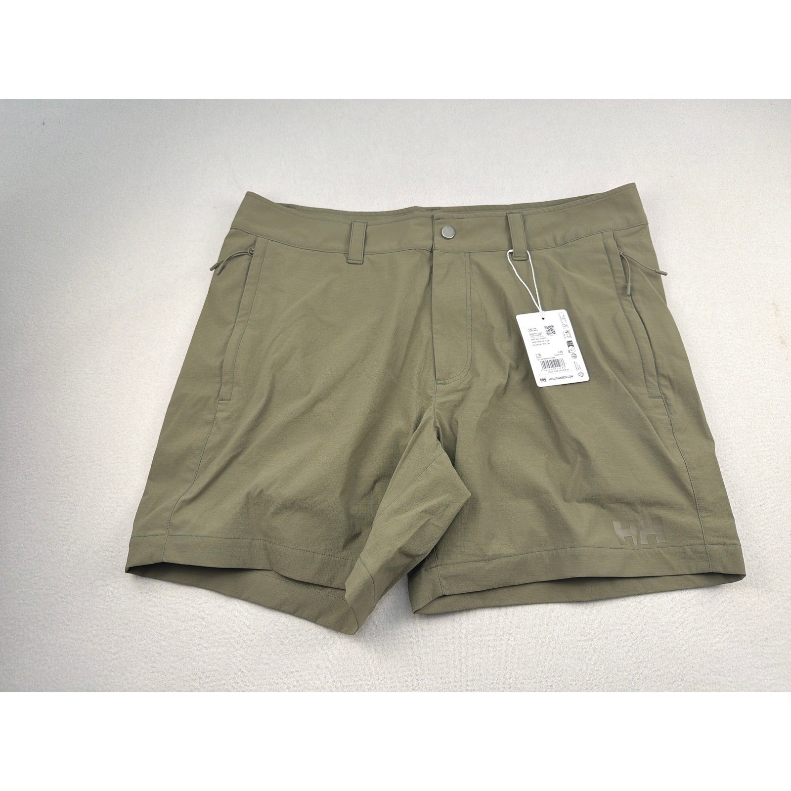Helly Hansen Mens Move Quick Dry 6 Inch Shorts Lav Green 54639 Size L NWT