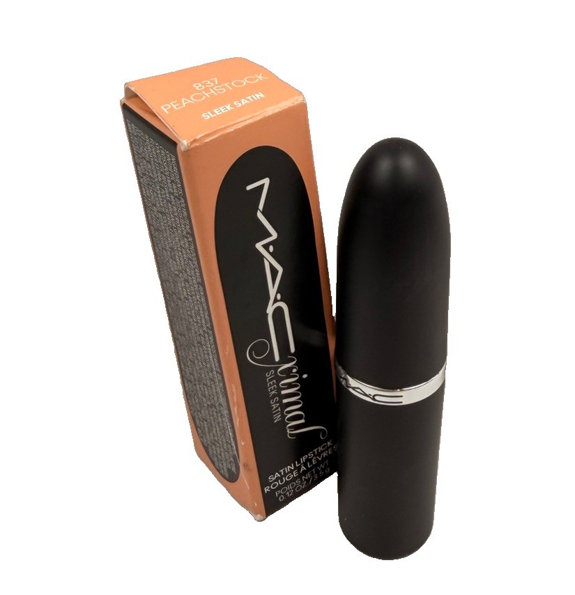 M.A.C Macximal Sleek Satin Lipstick - 837 Peachstock - New in Box M.A.C Macximal Sleek Satin Lipstick - 837 Peachstock - New in Box