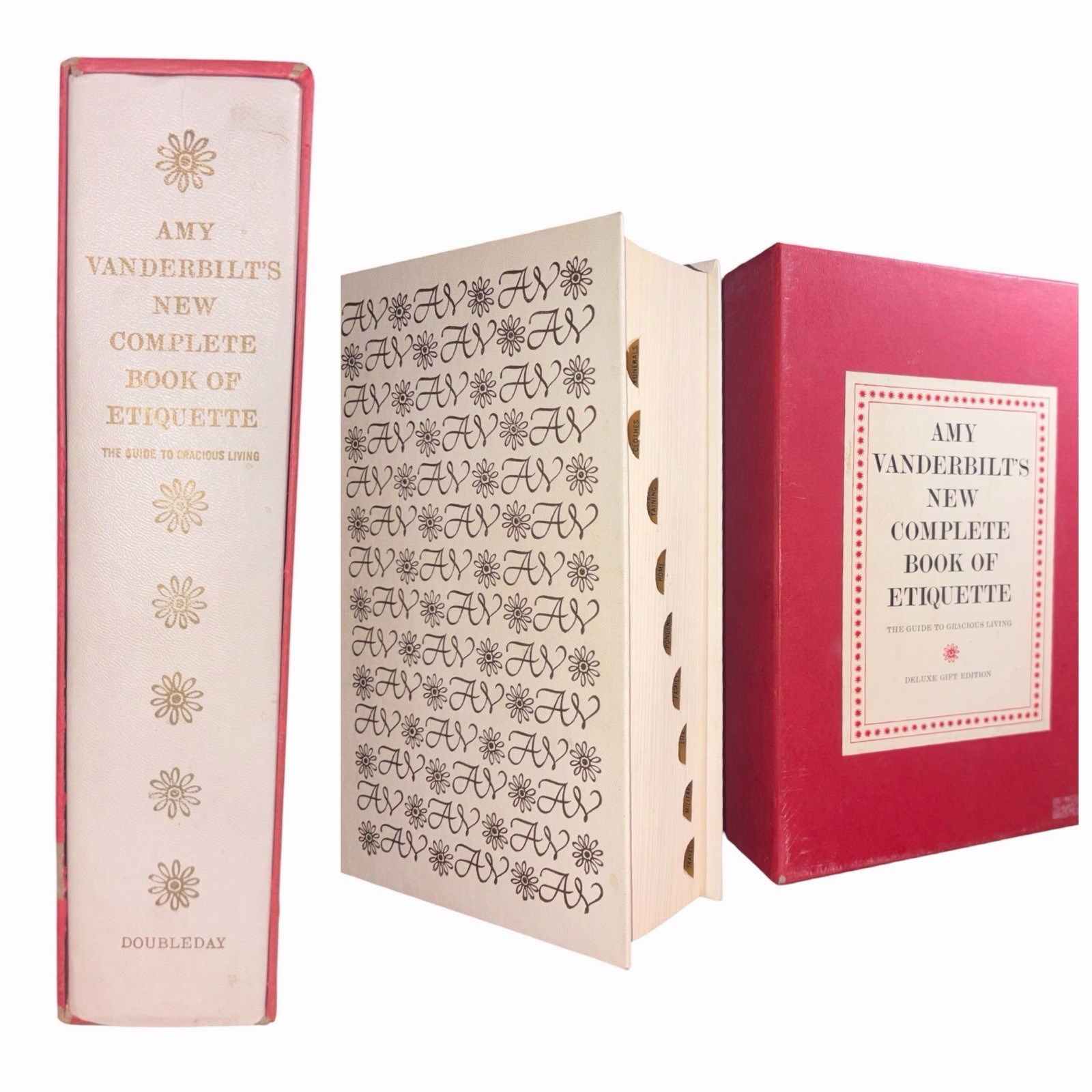 Amy Vanderbilt\'s New Complete Book of Etiquette 1963 Gift Ed FINE in G Slipcase