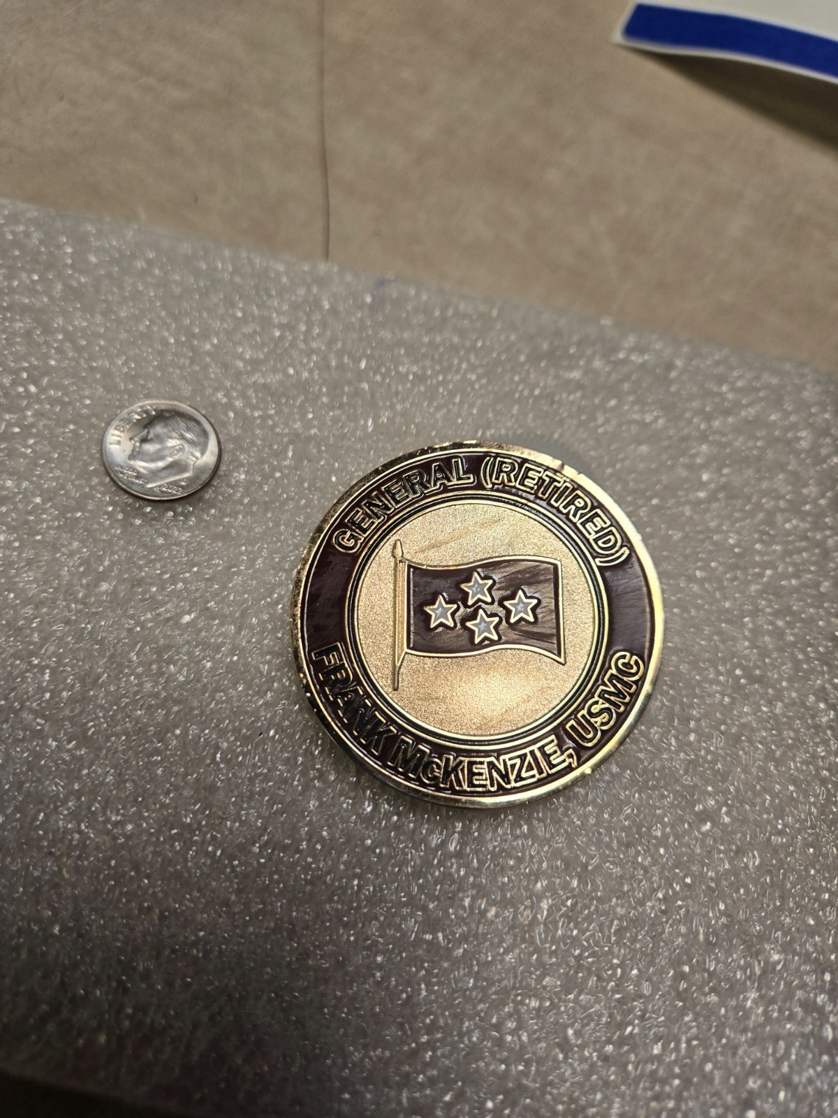 General Frank McKenzie USMC 14th Commander CMD Challenge Coin HAS WEAR