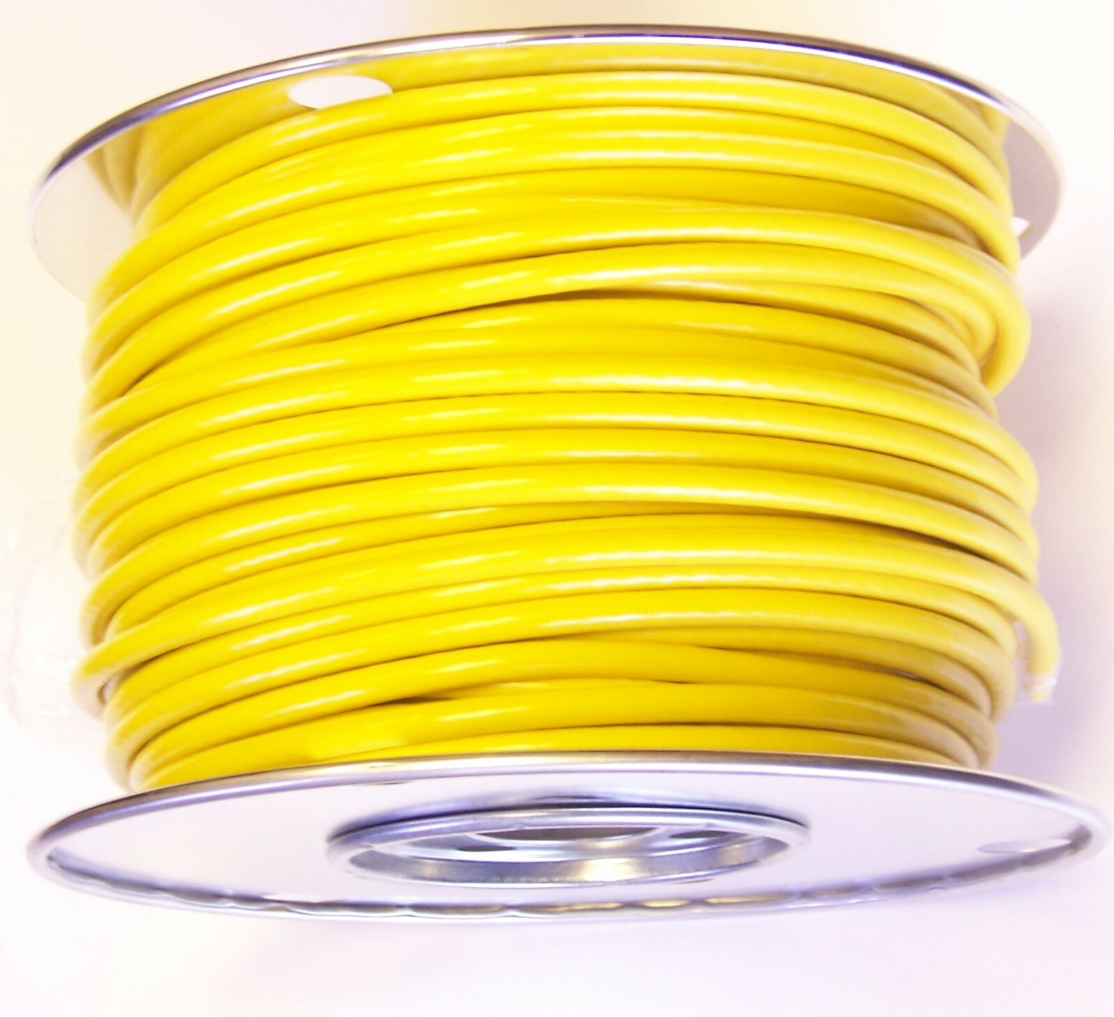 Yellow Vinyl Coated Cable Wire Rope, 3/16 - 1/4, 7x19, 500 ft reel Yellow Vinyl Coated Cable Wire Rope, 3/16 - 1/4, 7x19, 500 ft reel