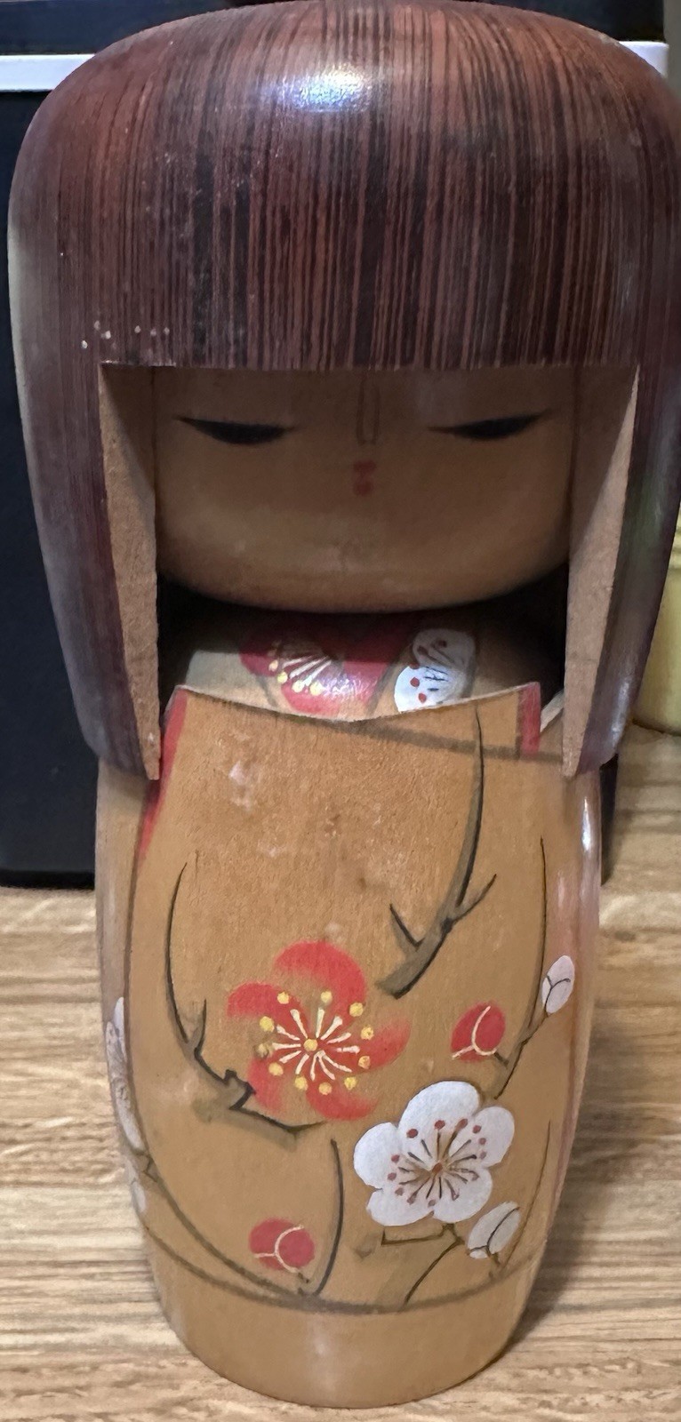 Kokeshi Doll Japanese Wooden Toy Vintage Hand Painted