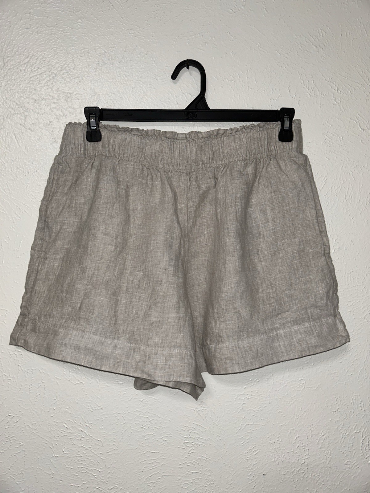 Quince 100% European Tan Linen Shorts – Women’s Size Large
