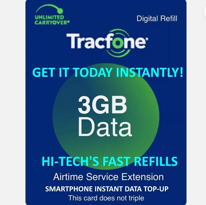 TracFone 3GB Data Prepaid Add On Refill FAST TODAY ✅ Only For Smartphones. TracFone 3GB Data Prepaid Add On Refill FAST TODAY ✅ Only For Smartphones.