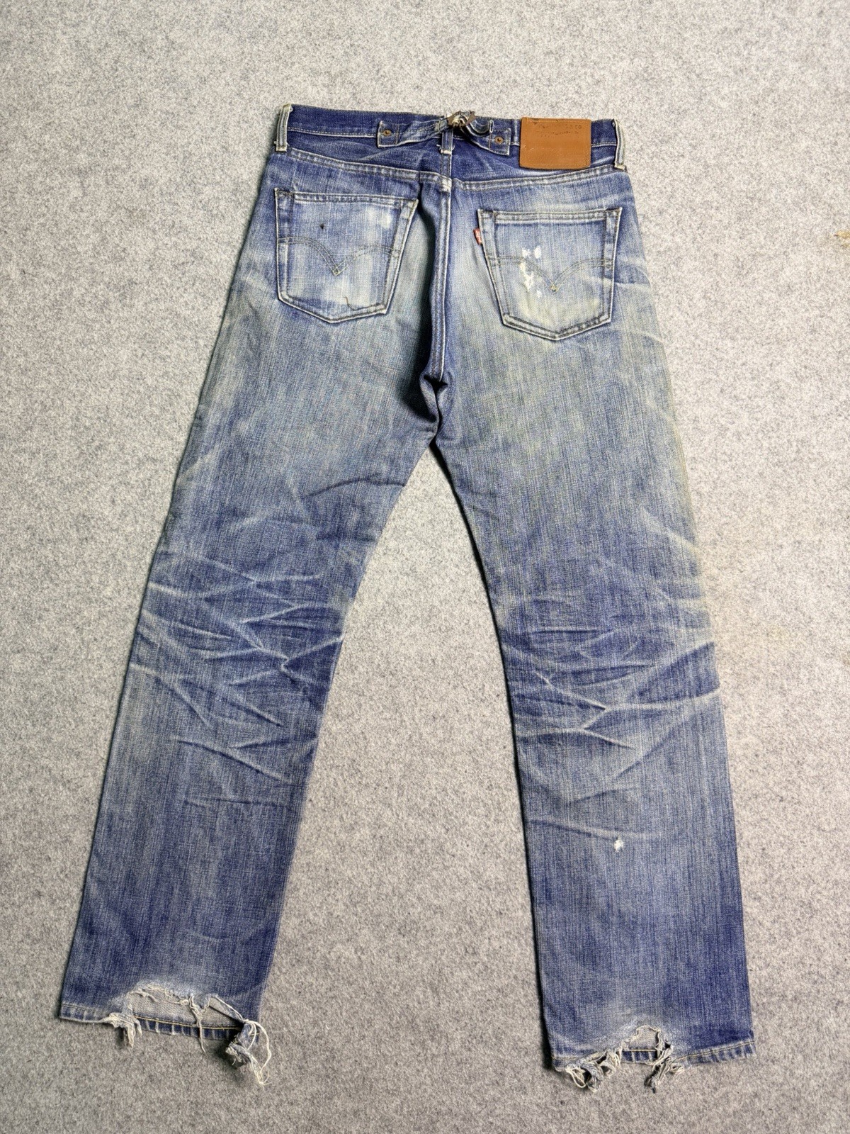 VTG Levis 501 Jeans Mens Selvedge LVC Made in USA Whiskers Honeycomb Fits 31/29