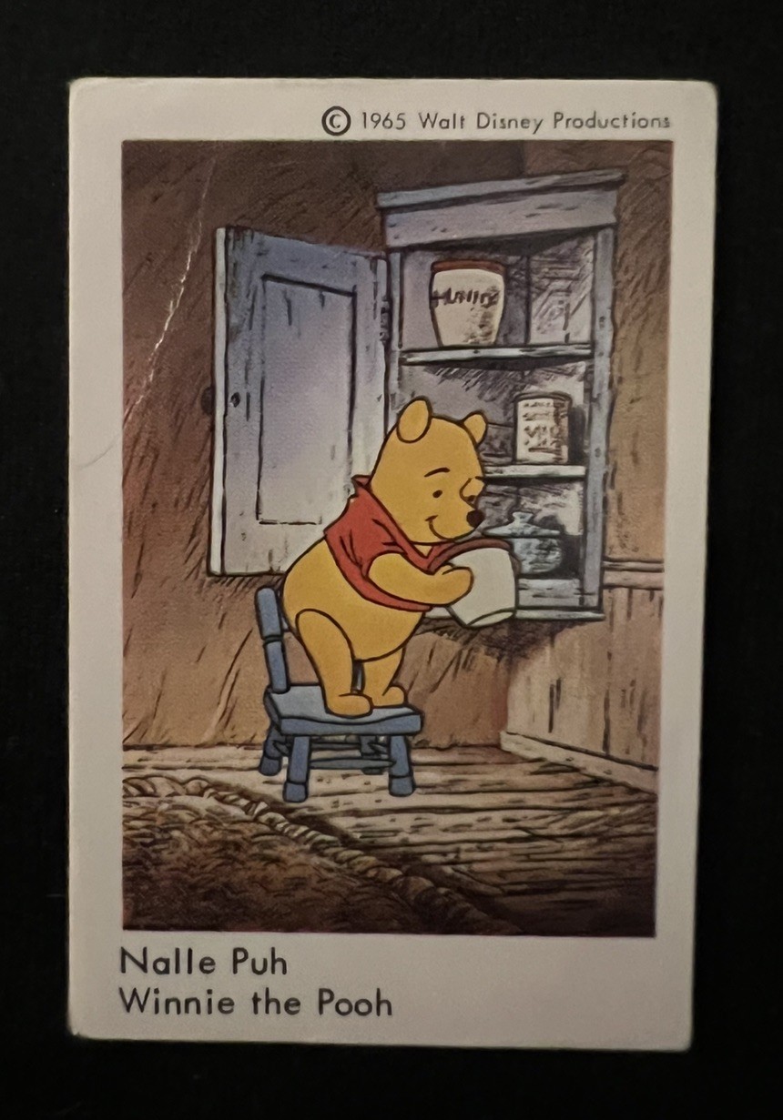 1966 DUTCH GUM DISNEY WINNIE THE POO *TRUE ROOKIE CARD* NALLE PUH POP 0 VG+ 1966 DUTCH GUM DISNEY WINNIE THE POO *TRUE ROOKIE CARD* NALLE PUH POP 0 VG+