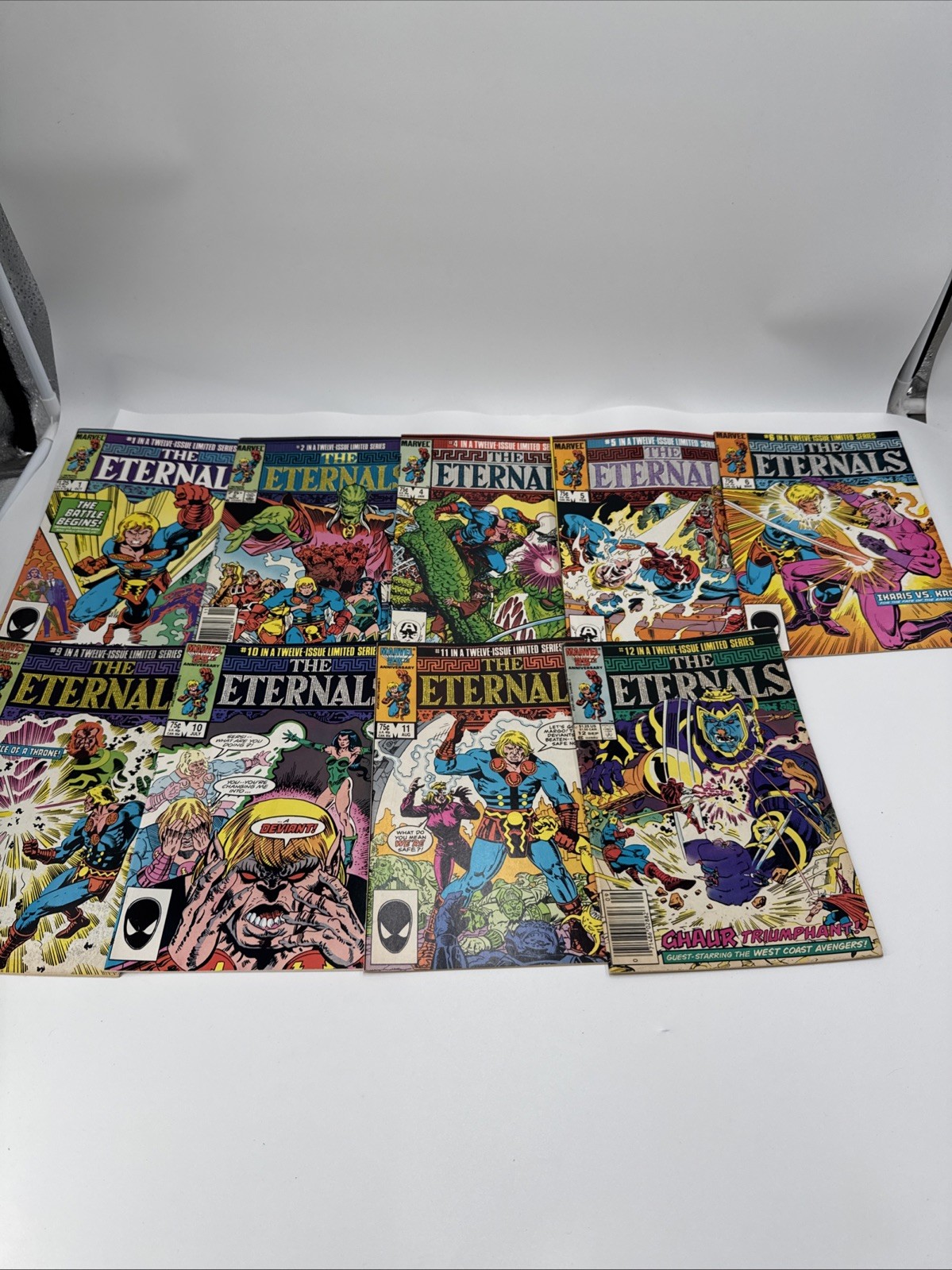 The Eternals Limited Series Lot 1985 1-2 4-6 9-12 Ships Fast Marvel comic The Eternals Limited Series Lot 1985 1-2 4-6 9-12 Ships Fast Marvel comic