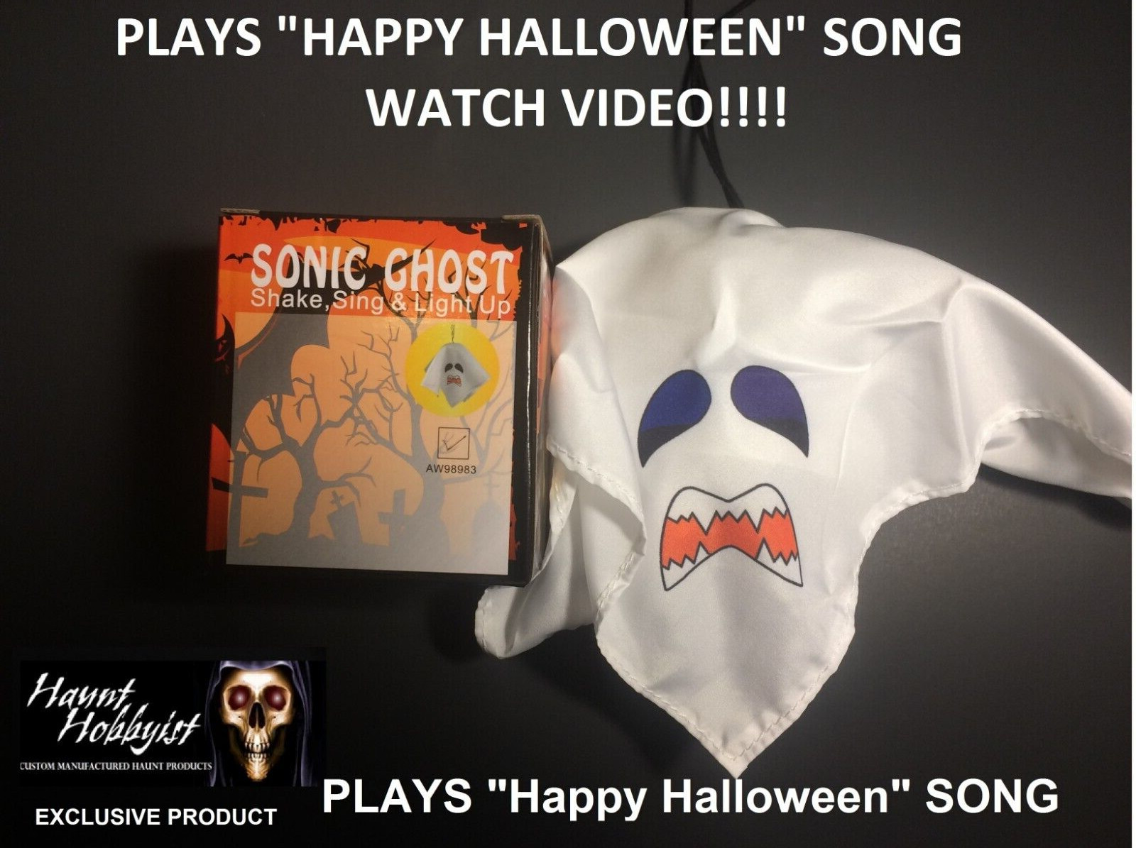 Sonic SONG Ghost Shake light SINGS sound control works NOT strobie trendmaster