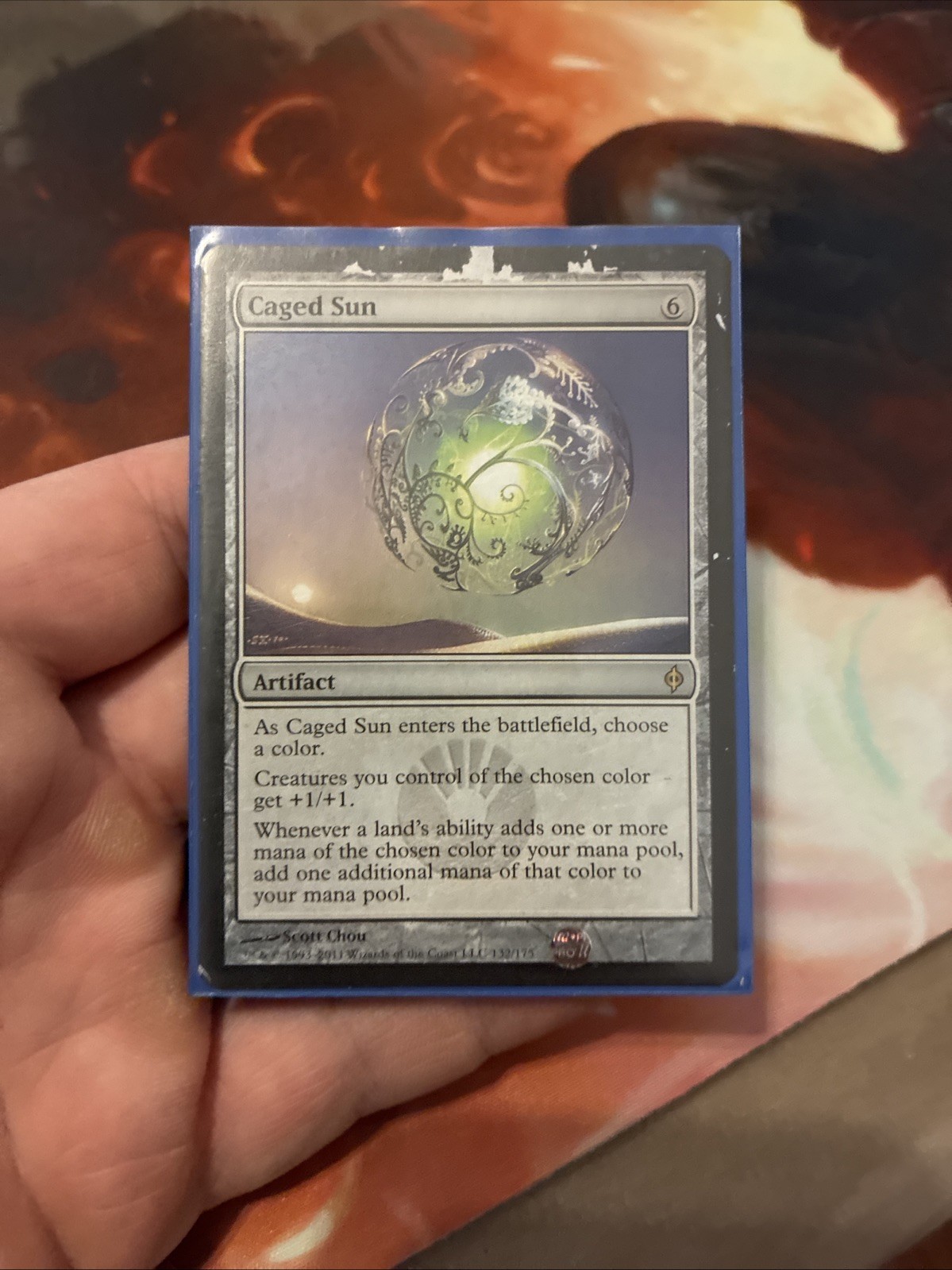 Caged Sun New Phyrexia Regular - HP See Photos