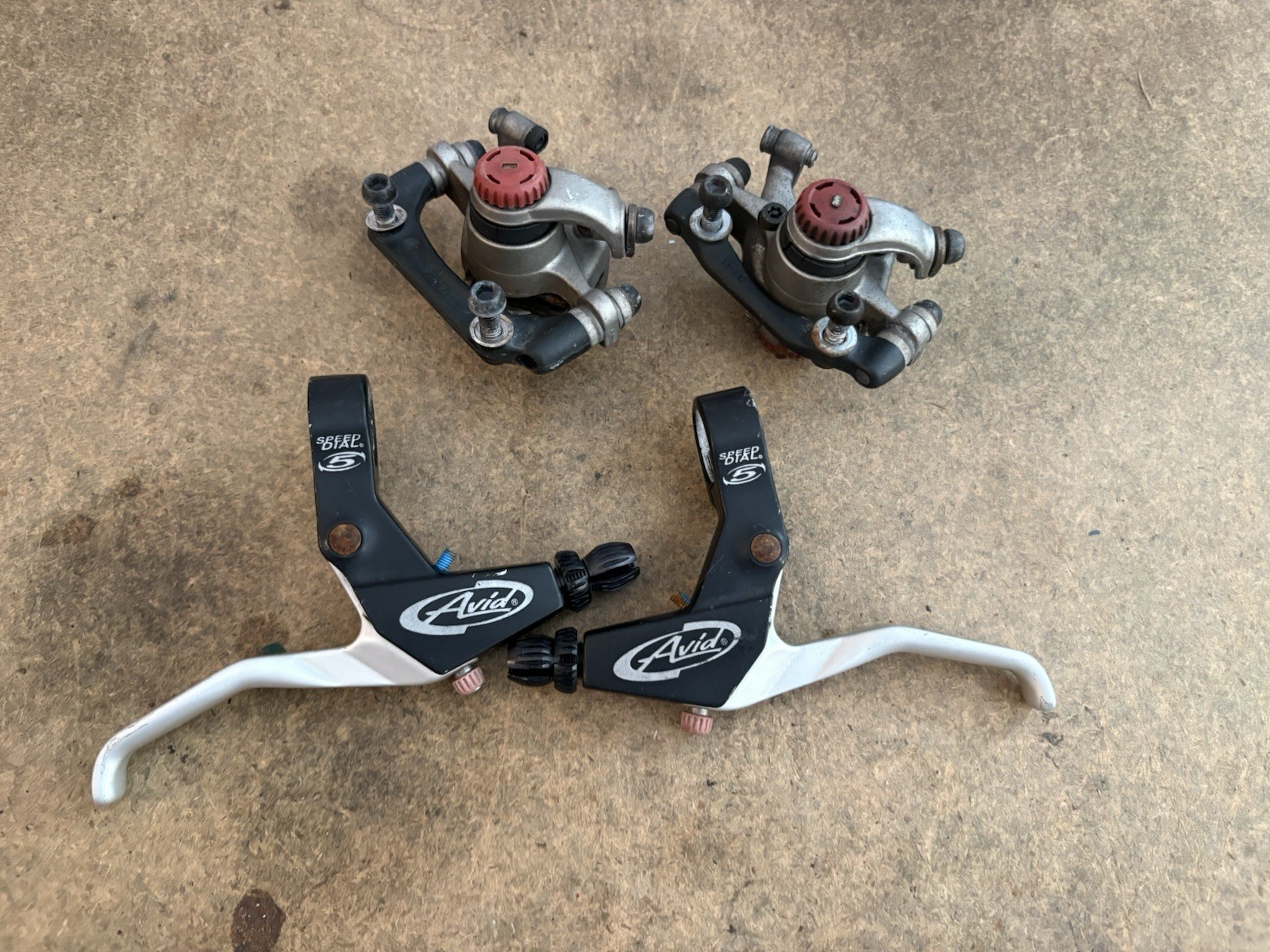 Avid BBDB MTN Mountain Bike Mechanical Disc Brake Caliper Set, Levers Included Avid BBDB MTN Mountain Bike Mechanical Disc Brake Caliper Set, Levers Included