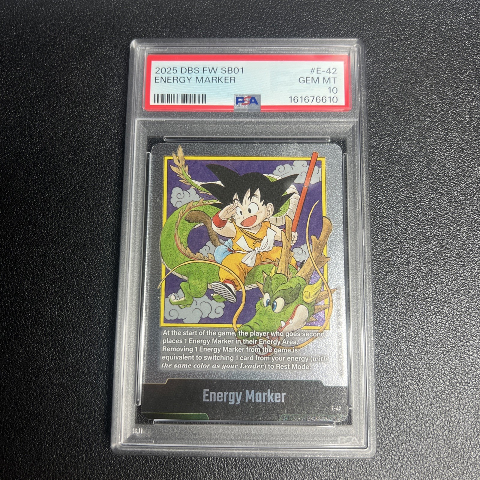 2025 Dragon Ball Super Fusion World Manga Booster 01 Energy Marker #E-42 PSA 10 2025 Dragon Ball Super Fusion World Manga Booster 01 Energy Marker #E-42 PSA 10