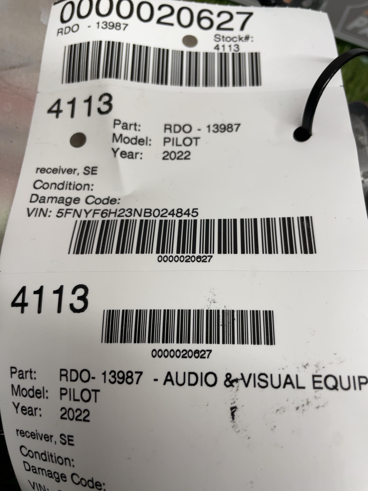 ✅ 2021 2022 HONDA PILOT RADIO RECEIVER PN: 39540-TG7-AS30-M1 OEM