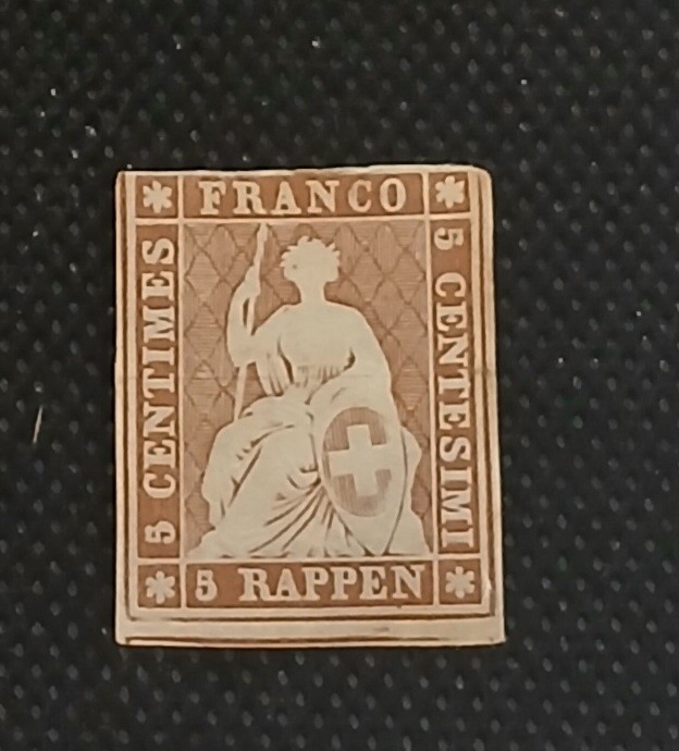 Switzerland 1854 Scott #20 Mint Switzerland 1854 Scott #20 Mint