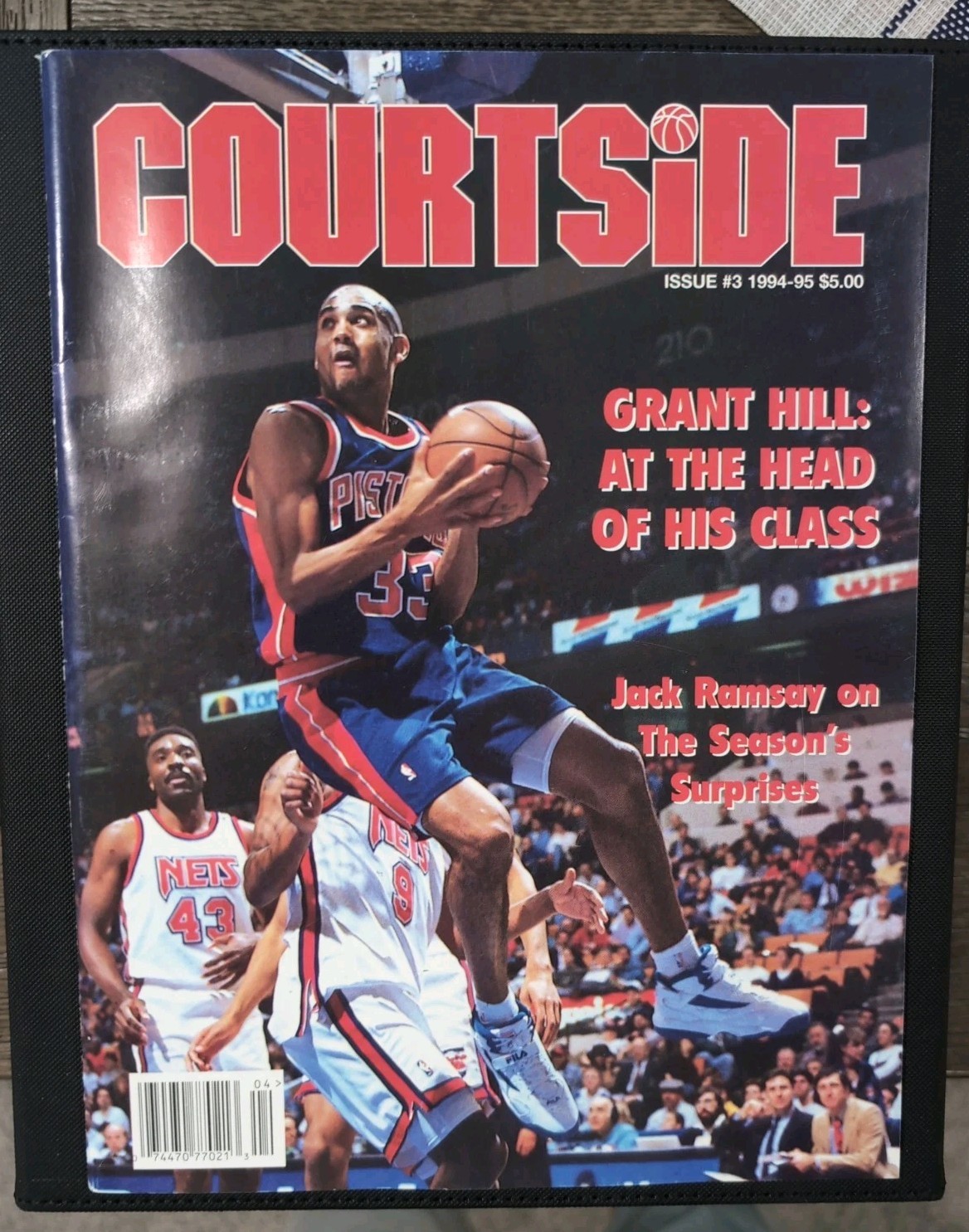 1994 Courtside Magazine Issue 3 Grant Hill Detroit Pistons Vintage Basketball