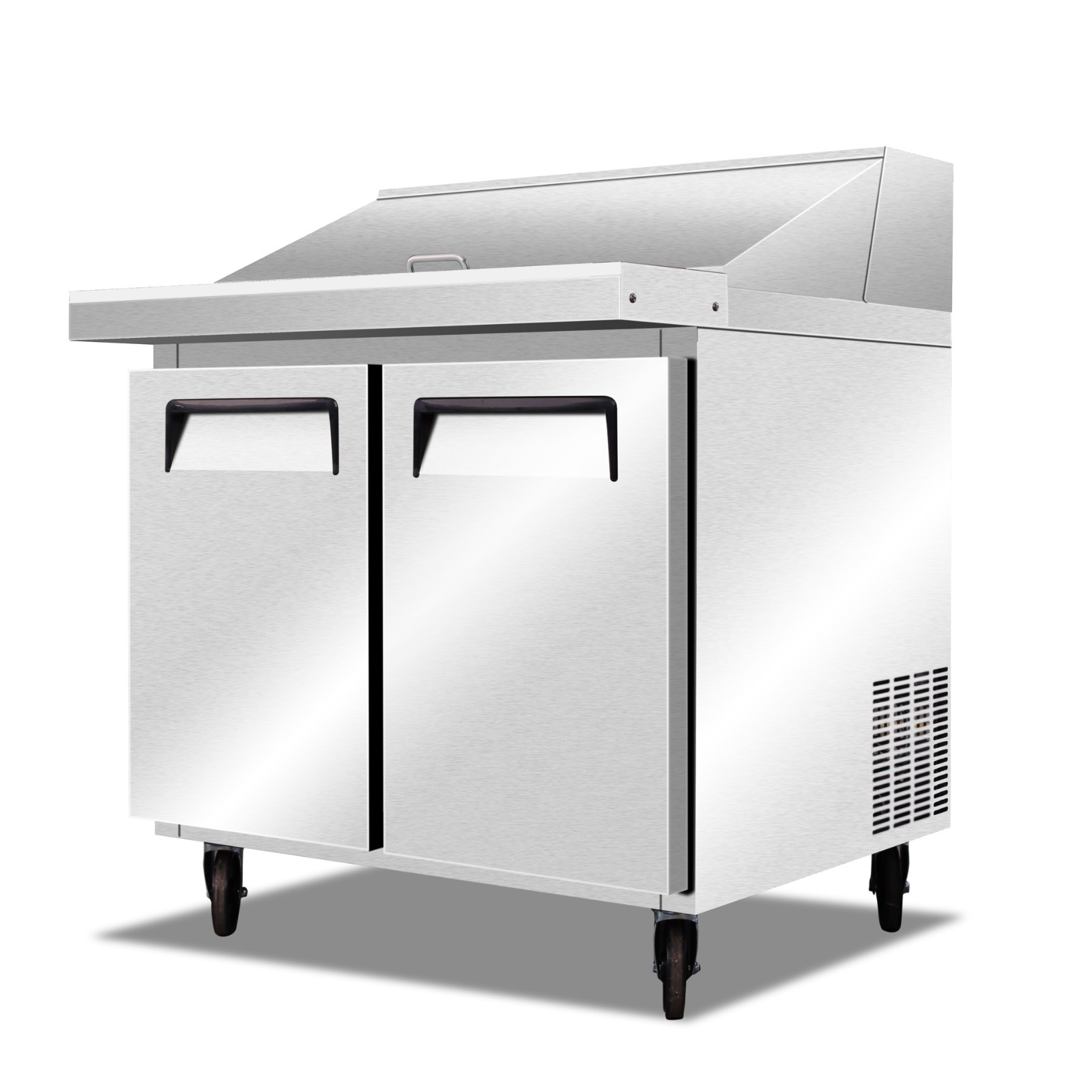 Oliver 36″ Commercial Salad Mega Top Refrigerator Prep Table Cooler SP15M