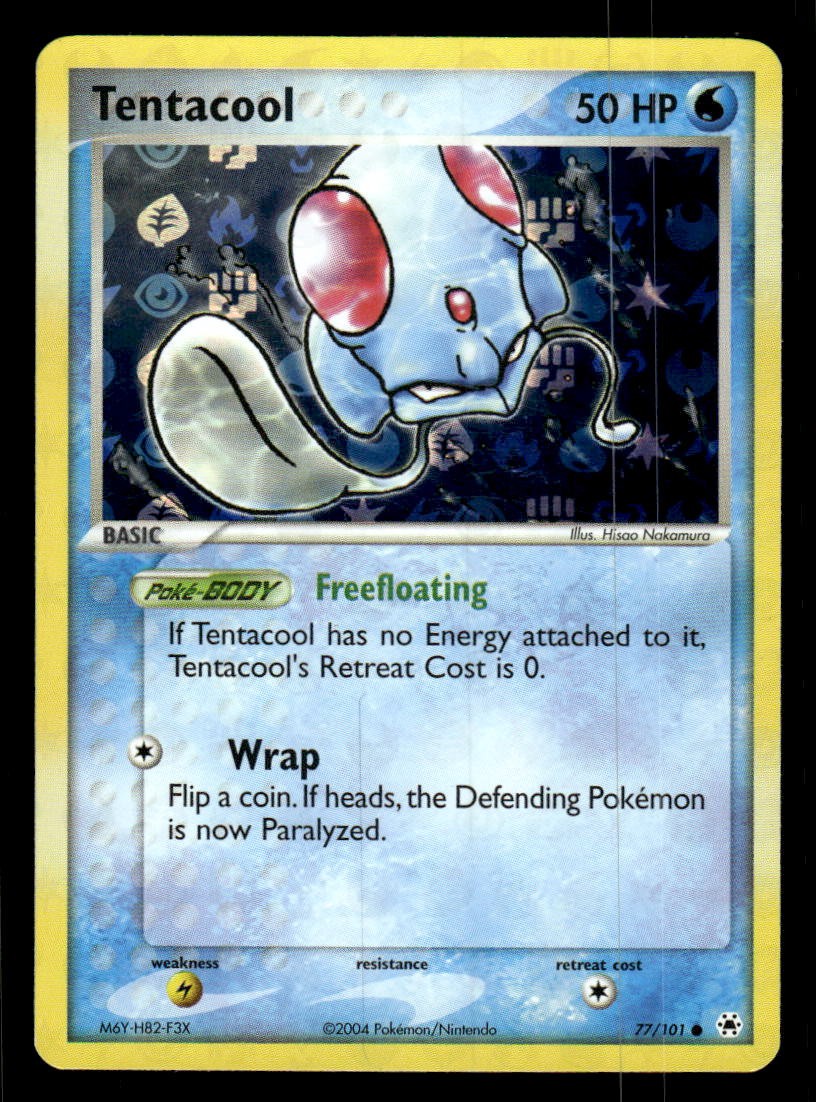Pokemon TCG EX Hidden Legends #77/101 Tentacool Reverse NM