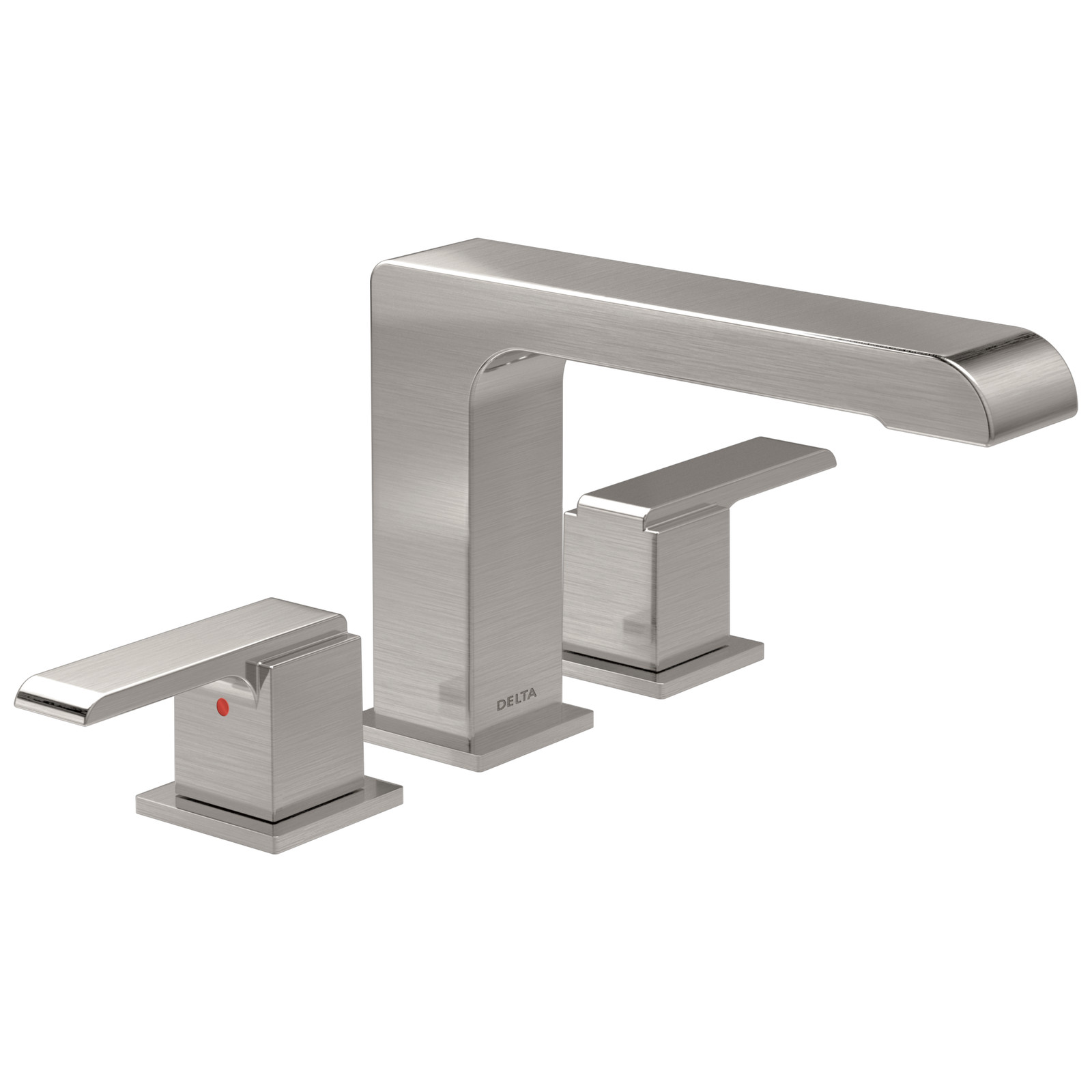 Delta T2767-SS Ara Roman Tub Trim Deck Mount Two Handle Tub Filler Stainless