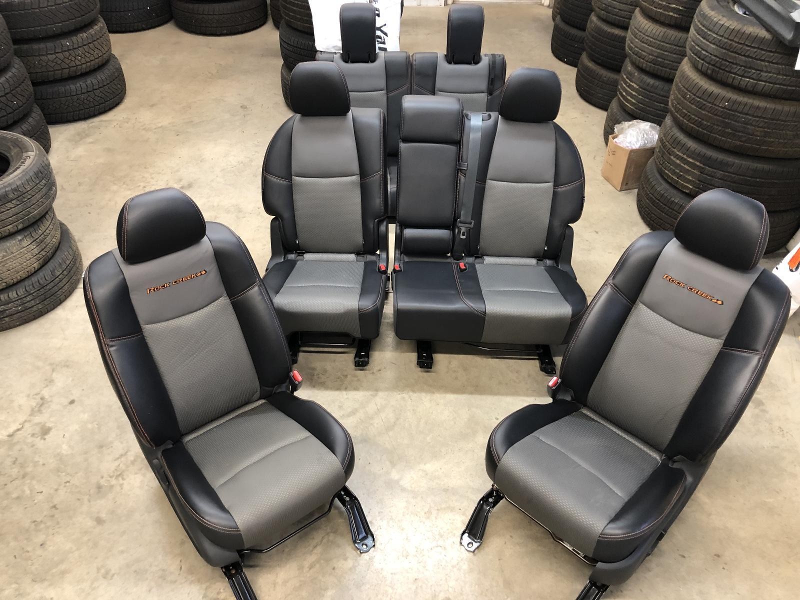 \'17-\'20 NISSAN PATHFINDER SV manual cloth/leather Seat Set heated Rock Creek OEM
