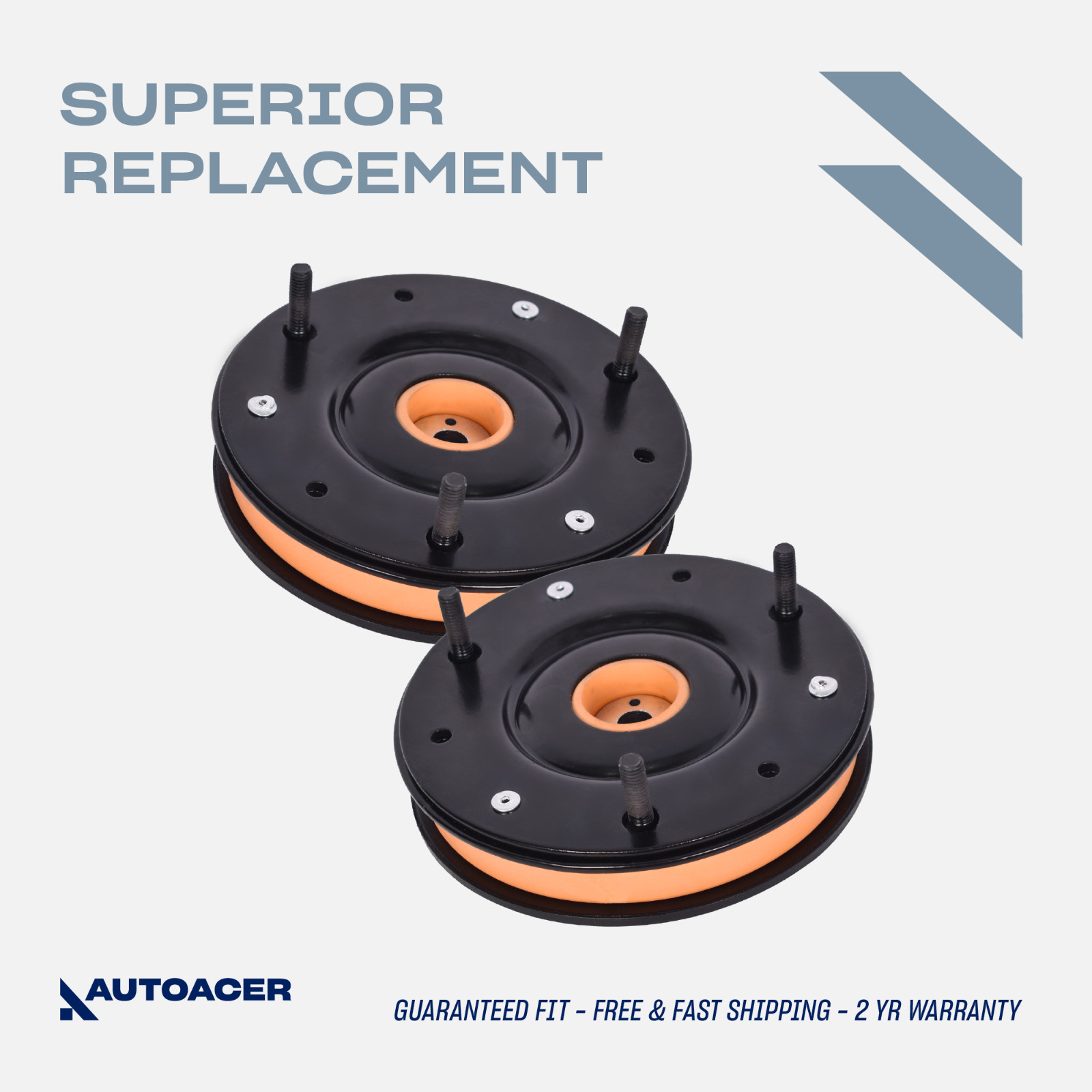 AUTOACER 2p Front Top Upper Shock Strut Damper Mount Set For Jaguar XK8 XKR X100