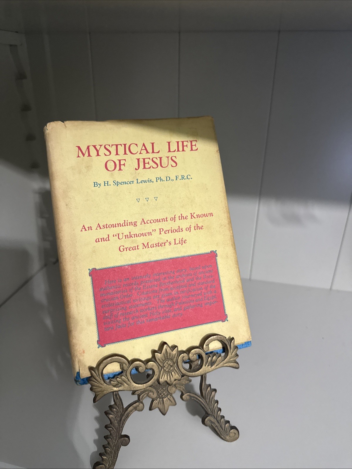 The Mystical Life of Jesus HCDJ Rosicrucian library The Mystical Life of Jesus HCDJ Rosicrucian library