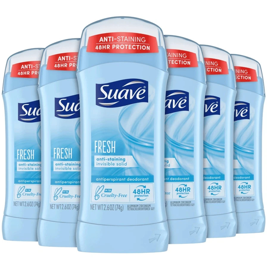 Suave Antiperspirant Deodorant Shower Fresh Deodorant for Women 2.6 Oz Pack of 6 Suave Antiperspirant Deodorant Shower Fresh Deodorant for Women 2.6 Oz Pack of 6