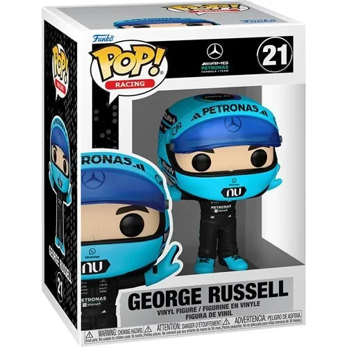 Funko POP George Russell T-Pose Mercedes-AMG Formula 1 F1 Figure 21 + Protector
