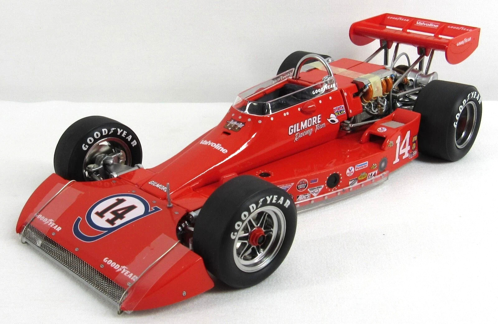 1974 Indy 500 Pole Winner AJ Foyt Gilmore Coyote Ford Replicarz Diecast 1:18