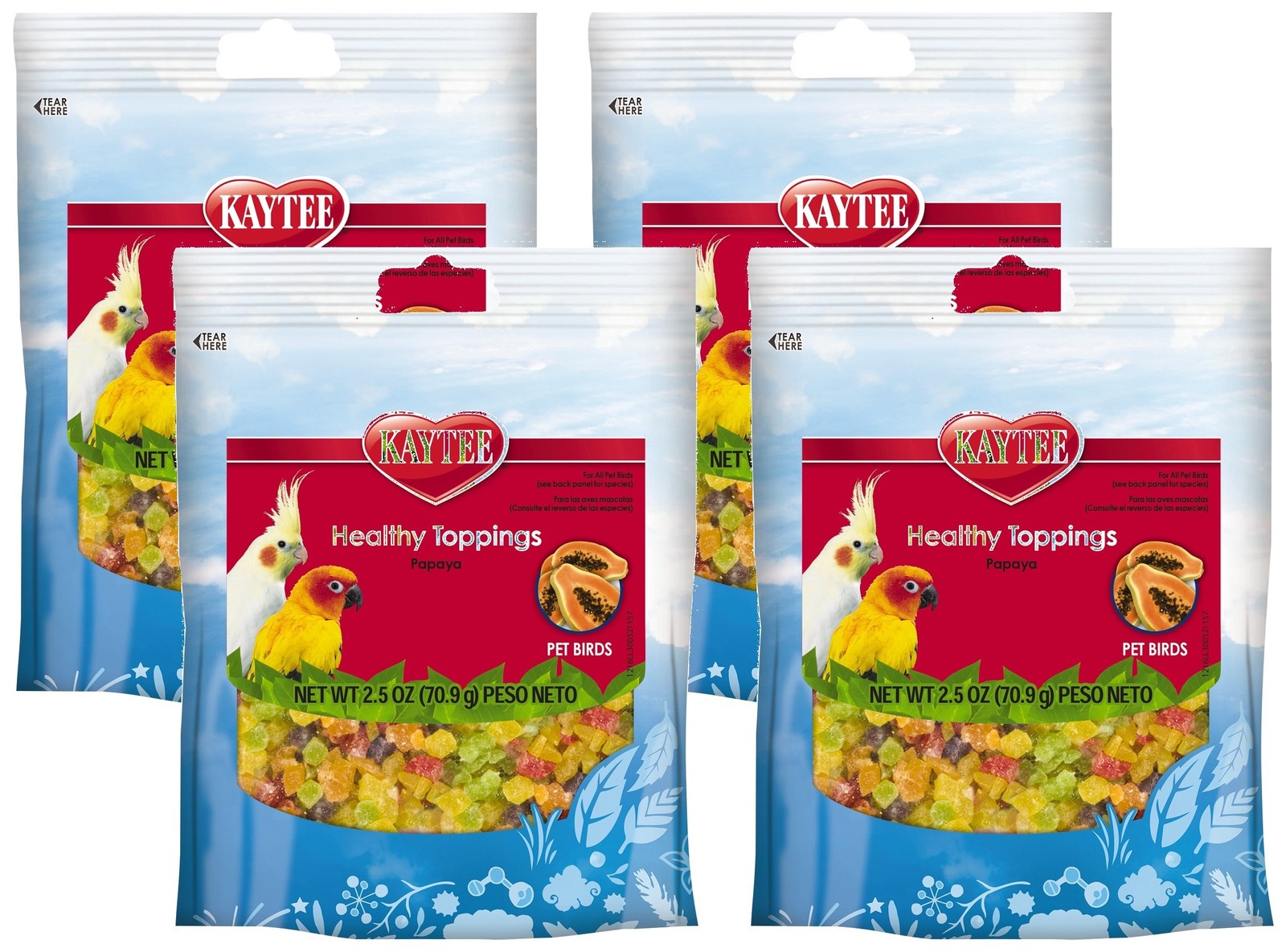 Kaytee Fiesta Healthy Toppings Avian(Pack of 4) 10 Ounce (Pack 1)